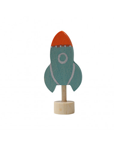 Raket steker voor verjaardagsring