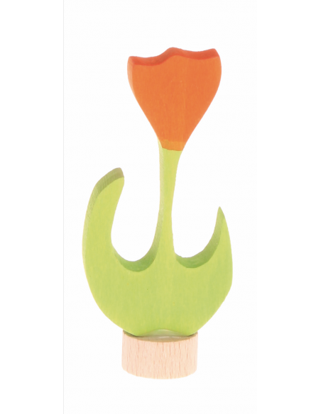 Oranje tulp steker voor verjaardagsring Oranje tulp steker voor verjaardagsring