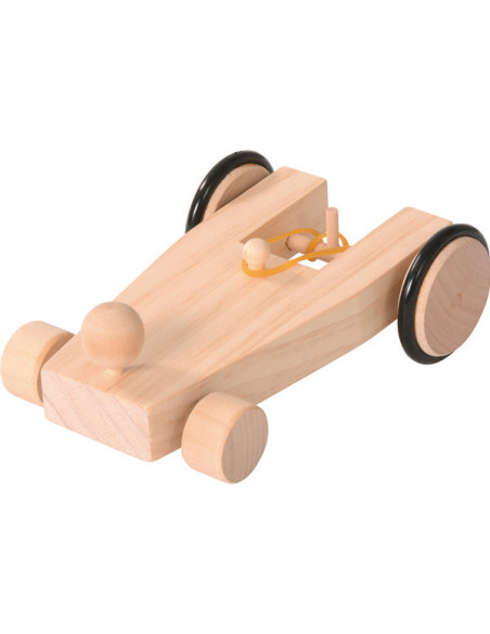 Opwindbaar raceauto bouwpakket