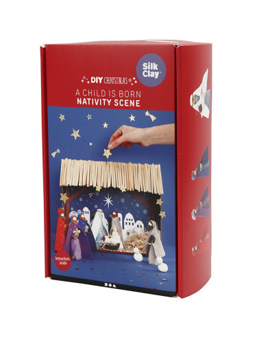 Knutsel kerststal compleet