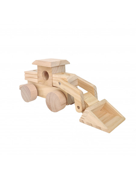 Houten graafmachine bouwpakket