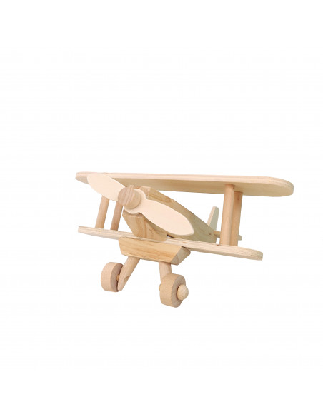 Houten vliegtuig bouwpakket