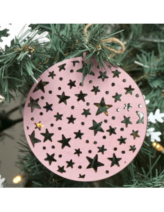 Kerstballen met sterren 2
