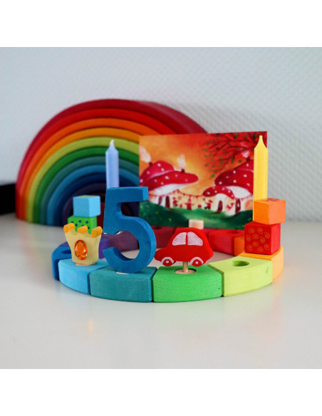 Cijfer 5 voor verjaardagsring