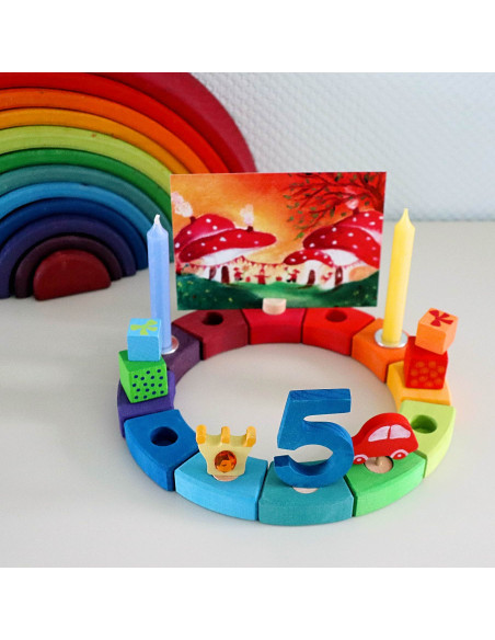 Regenboog verjaardagsring Regenboog verjaardagsring