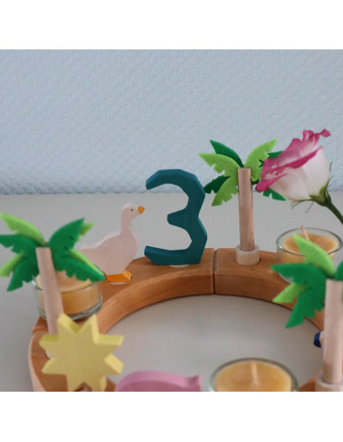 Cijfer 3 verjaardagsring antroposofisch