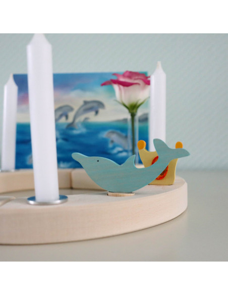 Dolfijn steker voor verjaardagsring