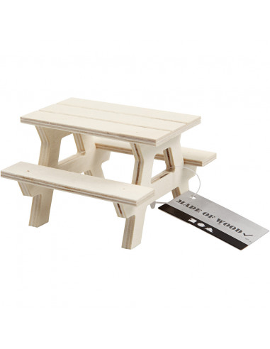 Picknicktafel miniatuur