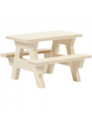 Picknicktafel miniatuur