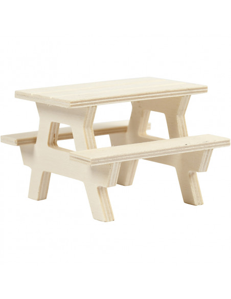 Picknicktafel miniatuur