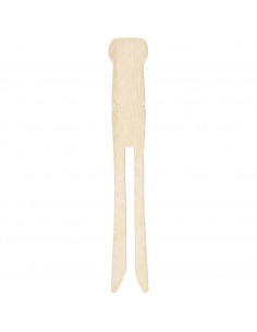 Oude houten wasknijper plat 2