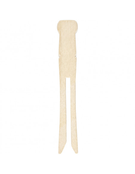 Oude houten wasknijper plat