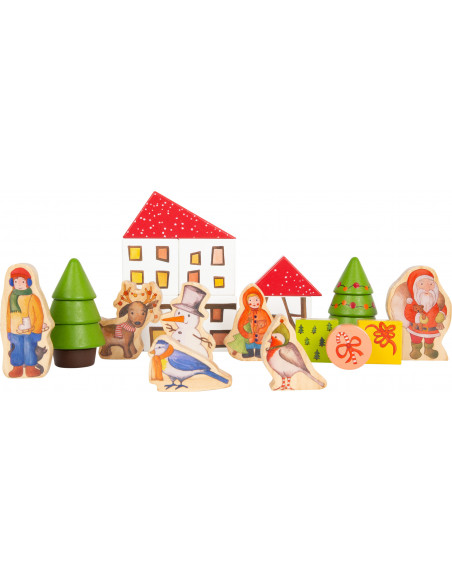Houten speelgoed adventskalender Houten speelgoed adventskalender