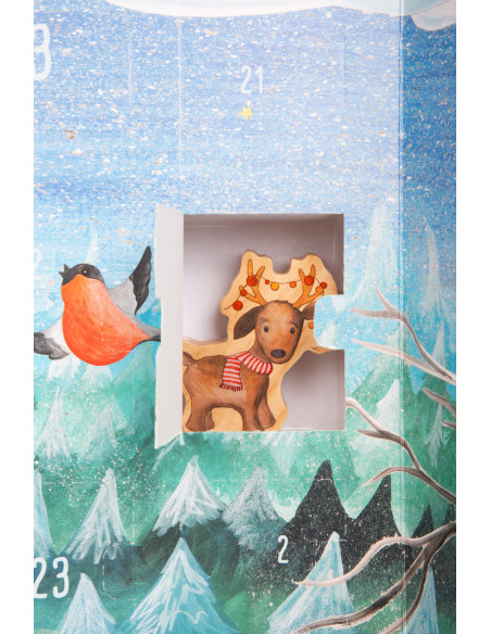 Houten speelgoed adventskalender Houten speelgoed adventskalender