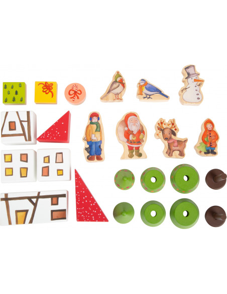 Houten speelgoed adventskalender Houten speelgoed adventskalender
