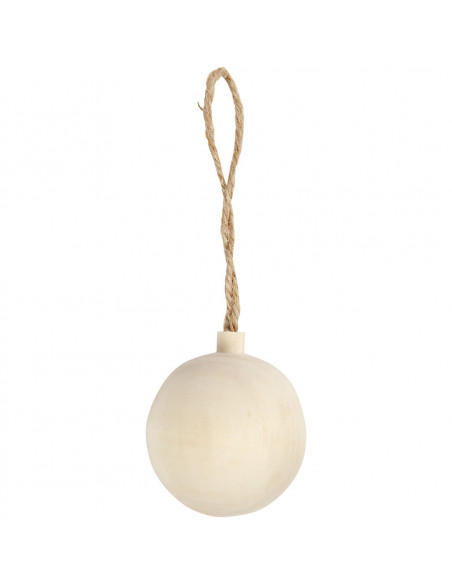 Houten kerstbal klein