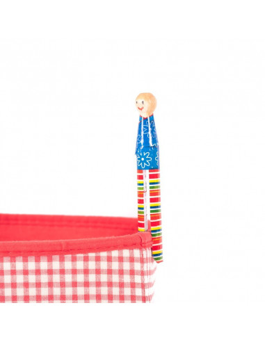 Oude houten wasknijper