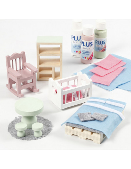 Knutsel poppenhuis boekenkast Knutsel poppenhuis boekenkast