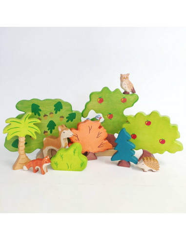 Kleine conifeer Holztiger