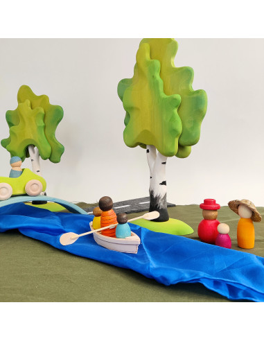 Sarah's silks speeldoek blauw mini