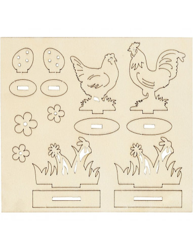 Knutsel paas kipppen