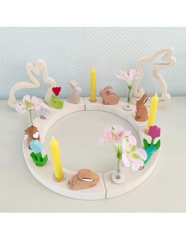 Rode tulp steker voor verjaardagsring