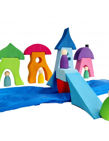 Sarah's silks speeldoek blauw mini