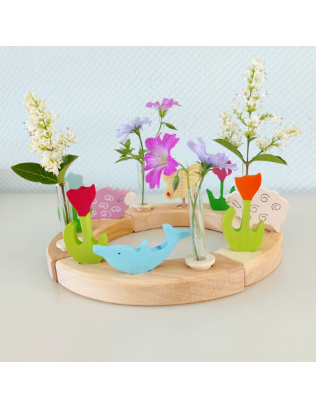 Liggend schaap steker voor verjaardagsring