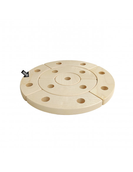 Kwart cirkel steker ring