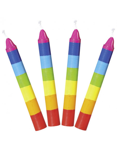 Kaarsje regenboog