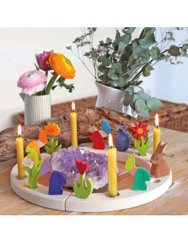 Vaasje voor verjaardagsring blauw