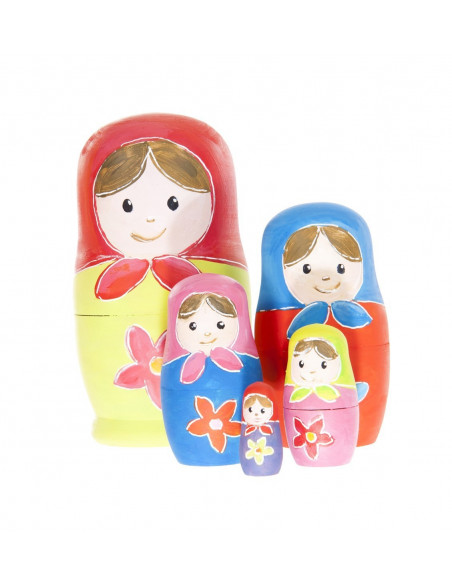 Matroesjka om zelf te schilderen